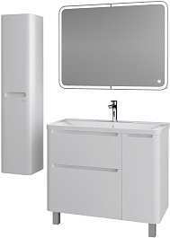 Grossman Тумба с раковиной Адель 100 белая – фотография-2